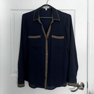 3 for $25 - Express Portofino Semi Sheer Blouse
